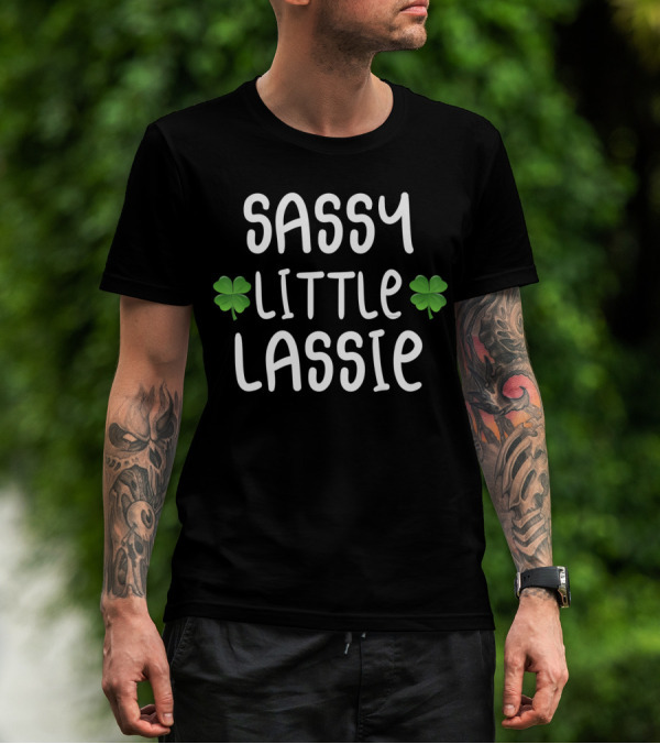 Sassy Little Lassie Shamrock Charm T-Shirt