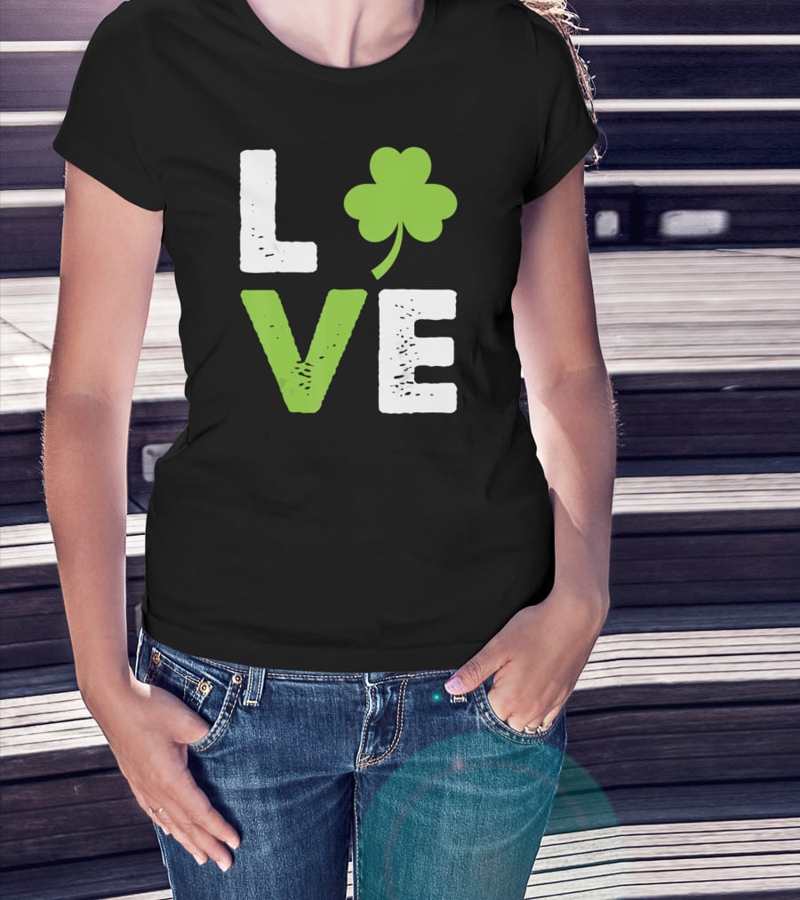 Love Shamrock Irish Love T-Shirt