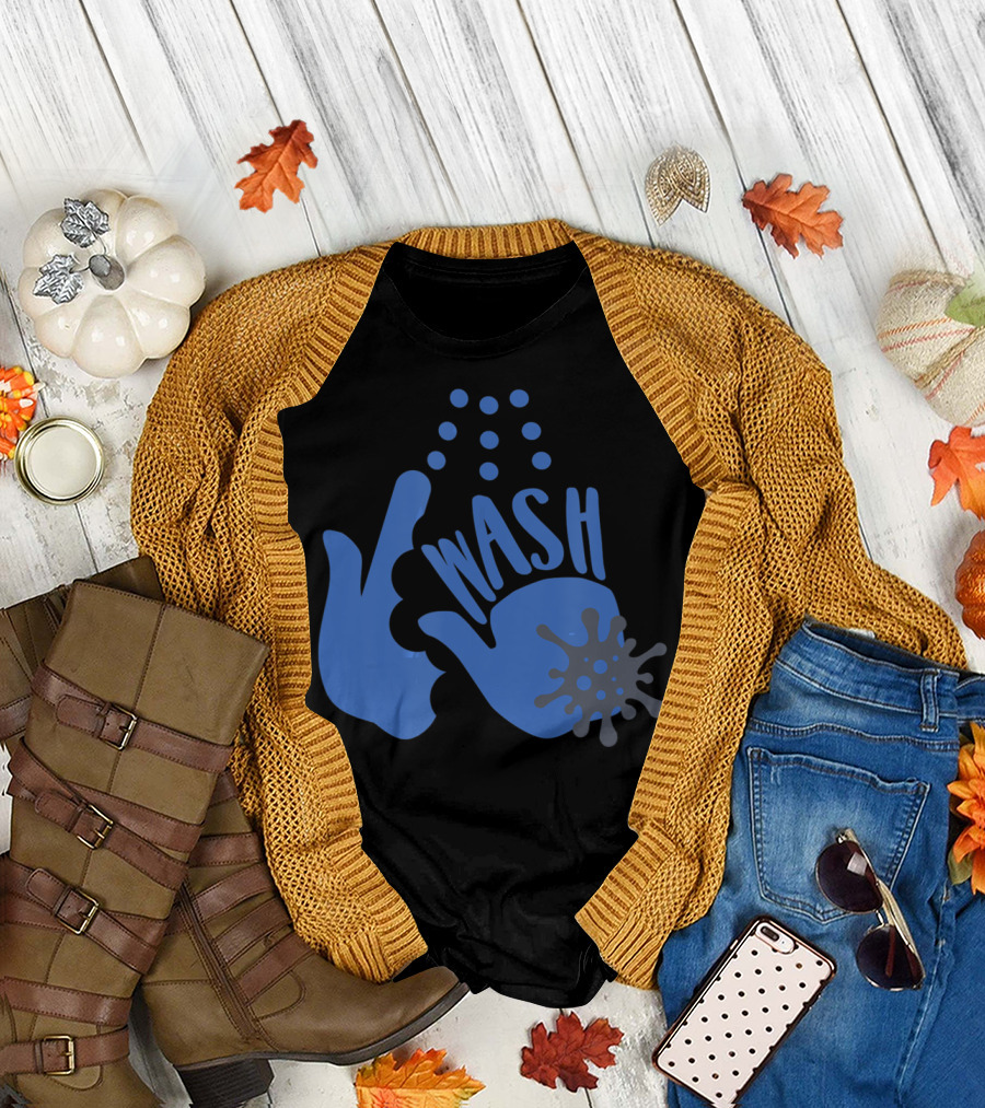 Wash Your Freakin' Hands Virus Bubbles T-Shirt