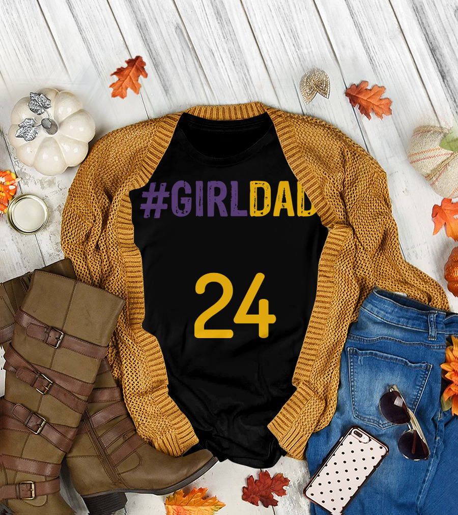 GIRLDAD 24 Kobe Bryant T-Shirt
