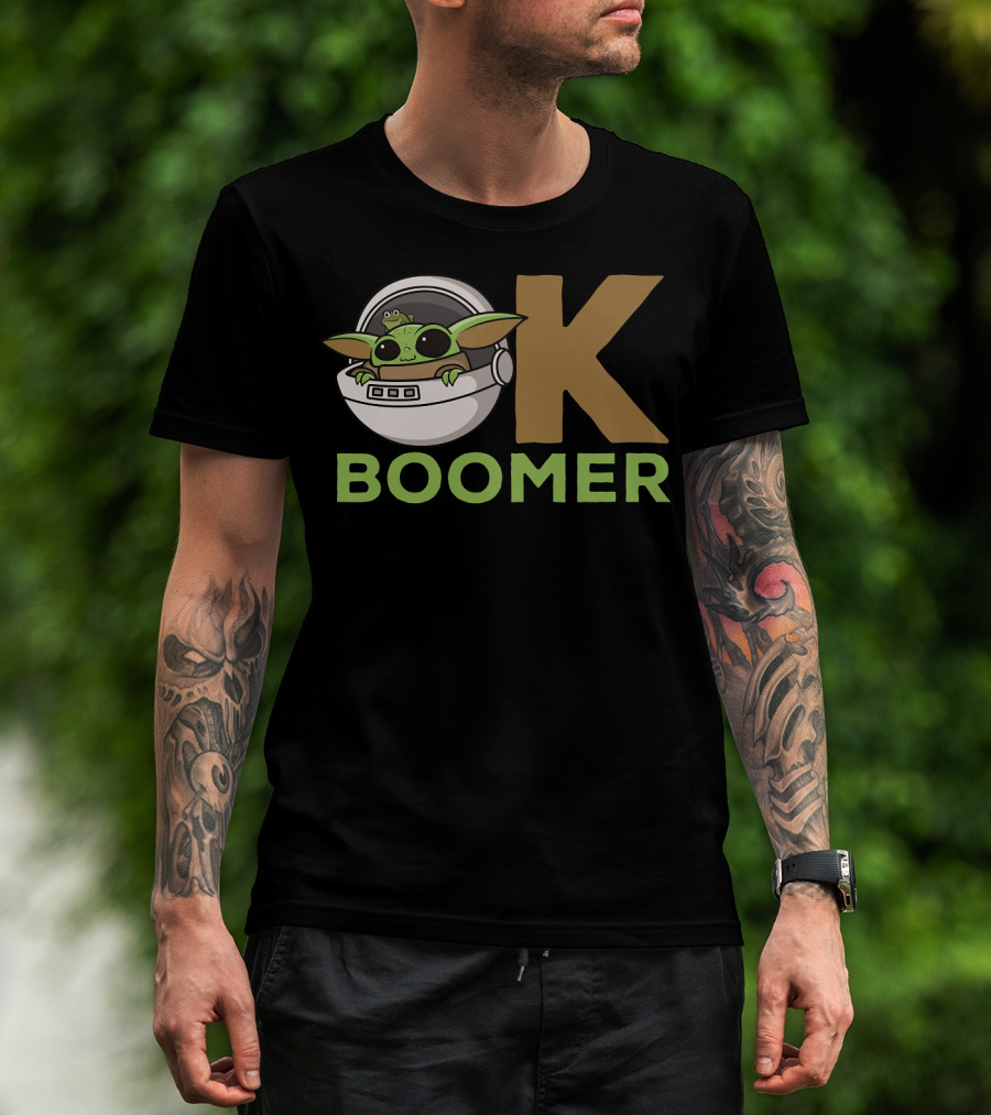 OK Boomer Baby Yoda Meme T-Shirt