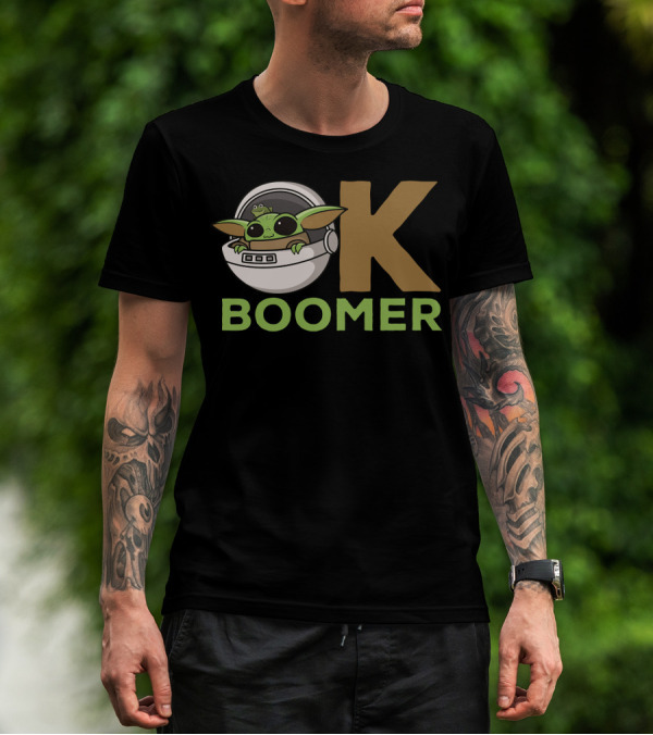 OK Boomer Baby Yoda Meme T-Shirt