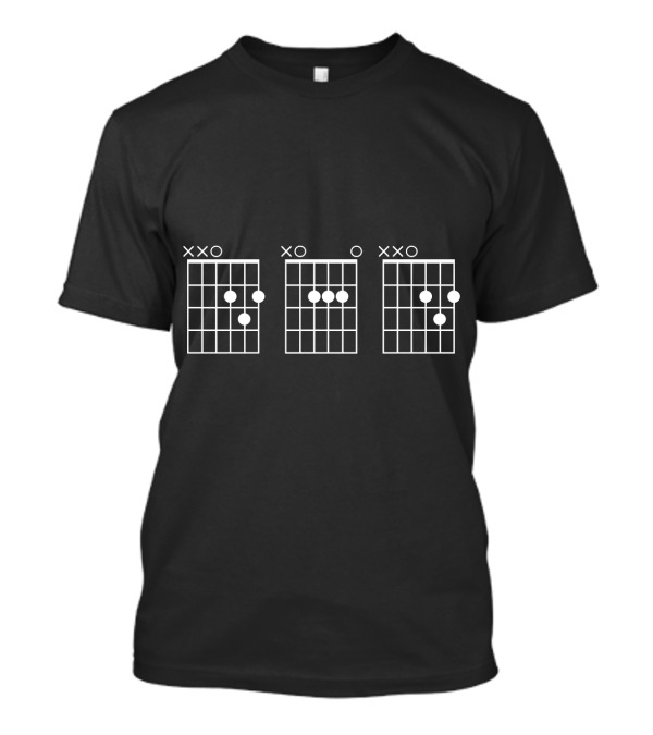 Best Dad Guitar Chord Diagram Musician T-Shirt