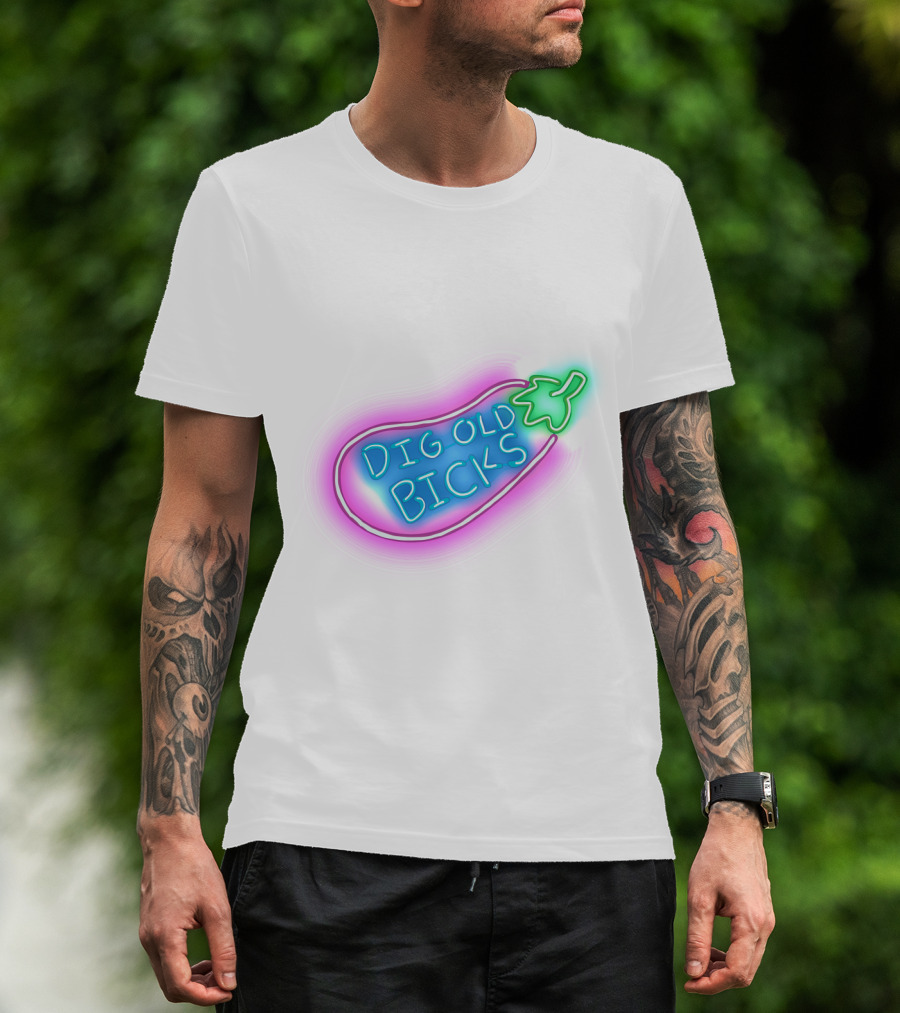 Dig Old Bick Neon Eggplant Terry Korvo Solar Opposites T-Shirt
