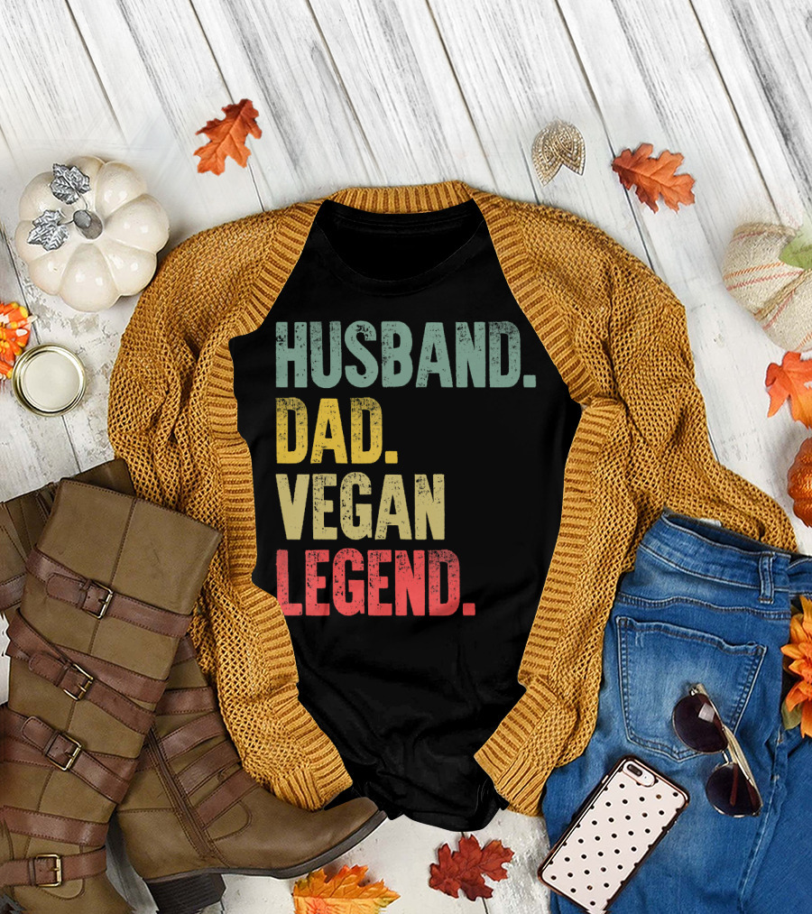 Husband Dad Vegan Legend T-Shirt