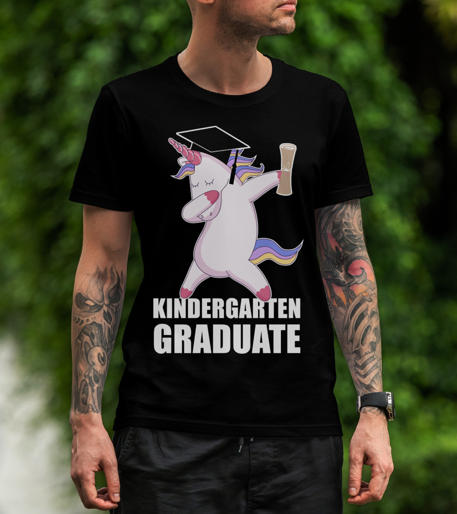 Kindergarten Graduate Unicorn Dab Graduation T-Shirt