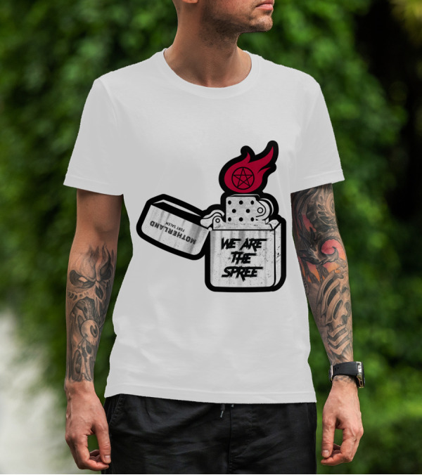 We Are The Spree Motherland For Slaves Lighter With Pentagram Flame T-Shirt