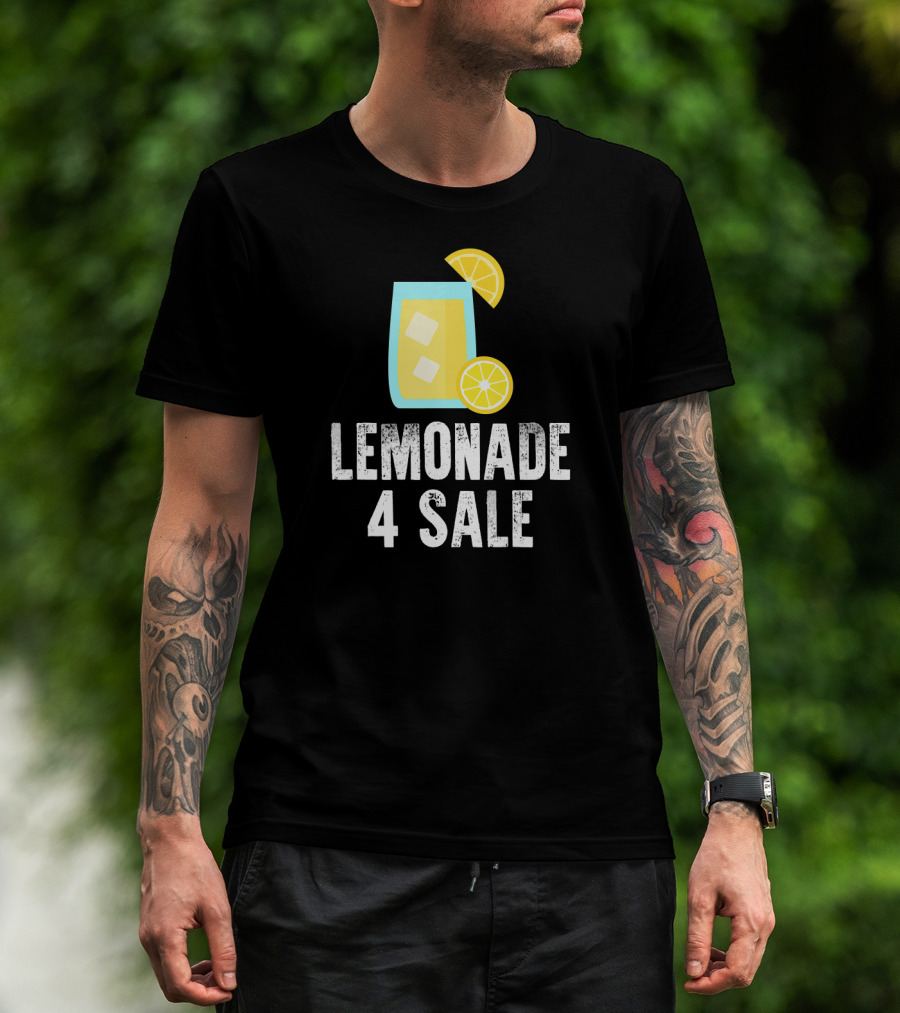 Lemonade 4 Sale Cool Iced Drink With Lemon Slices T-Shirt