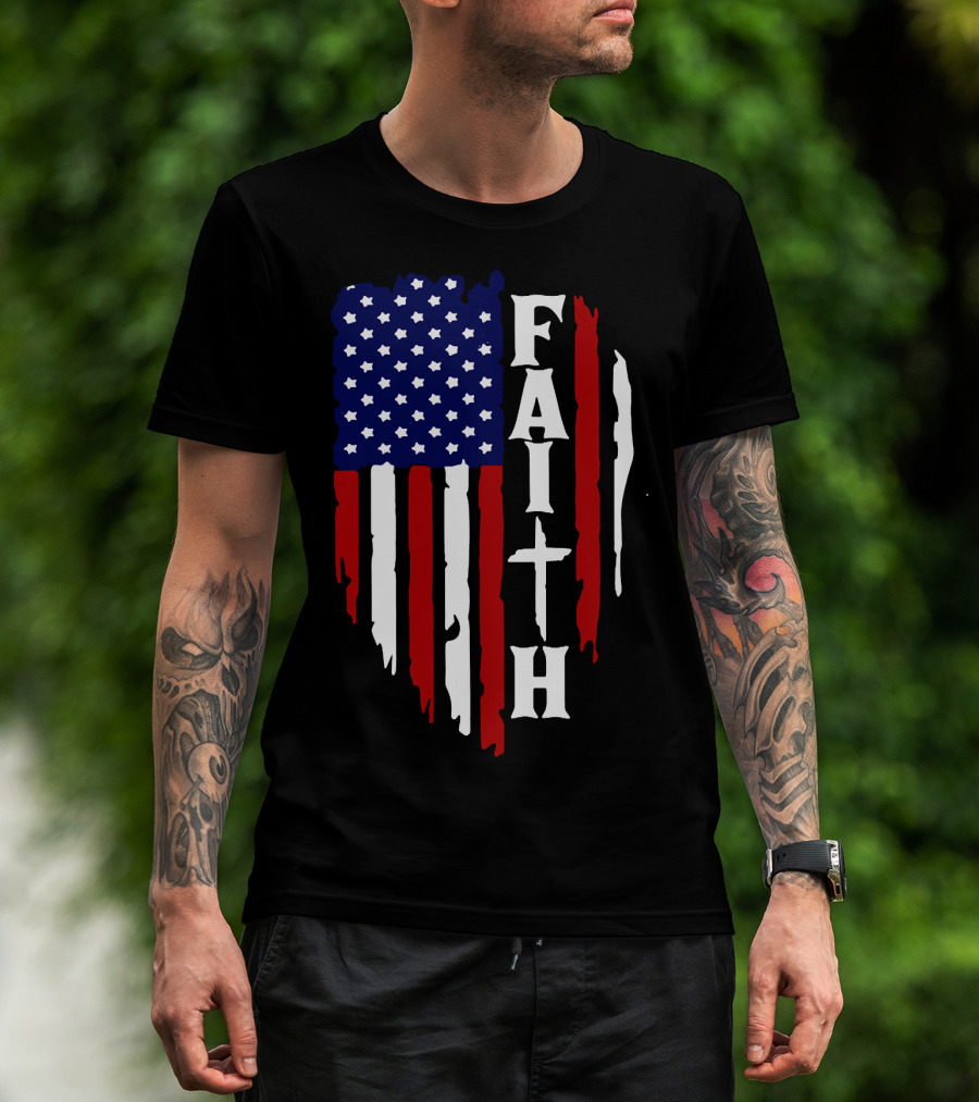 Faith American Flag USA T-Shirt