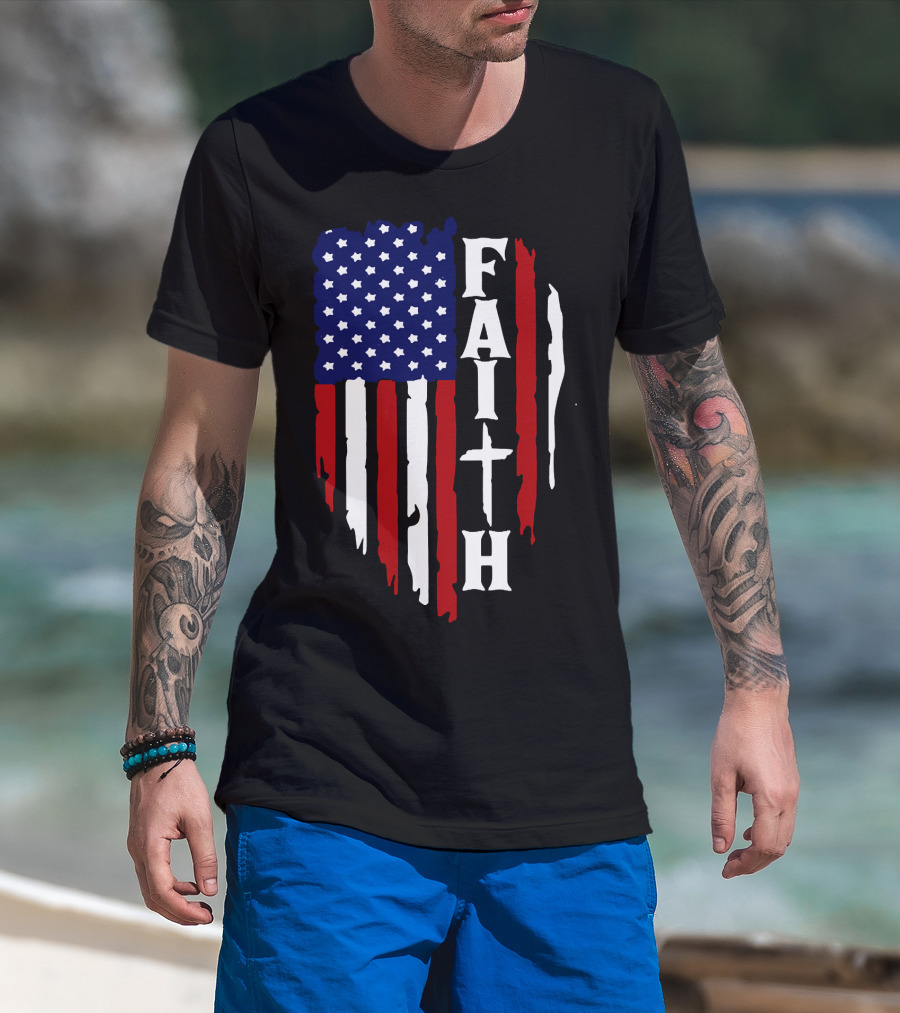 Faith American Flag USA T-Shirt