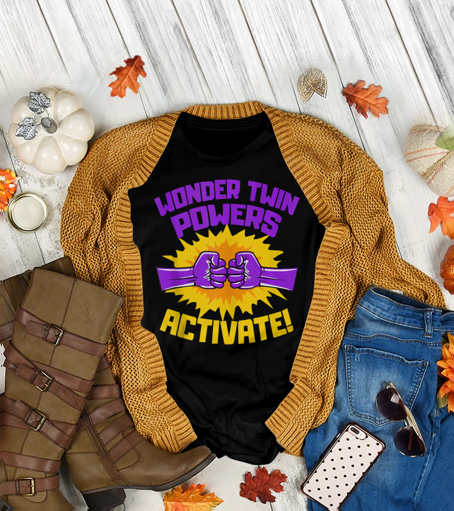 Wonder Twin Powers Activate Fist Bump Explosion T-Shirt