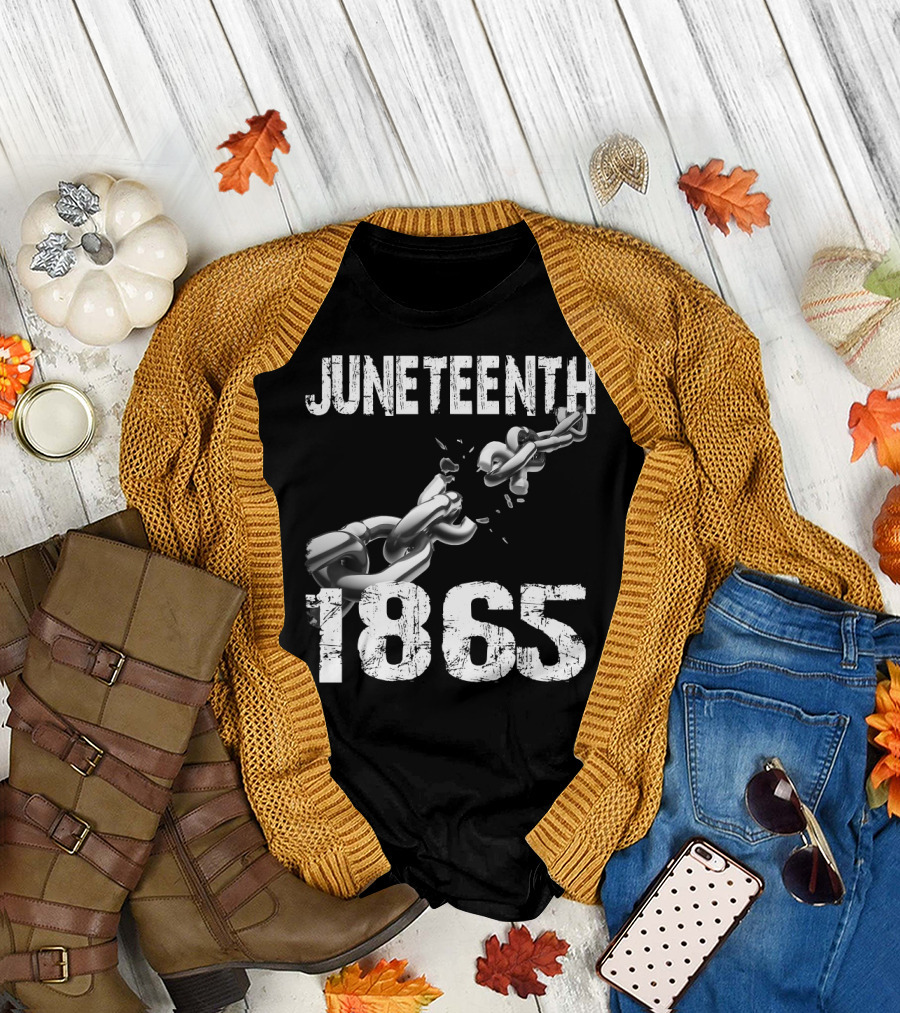Juneteenth 1865 Breaking Chains Emancipation T-Shirt