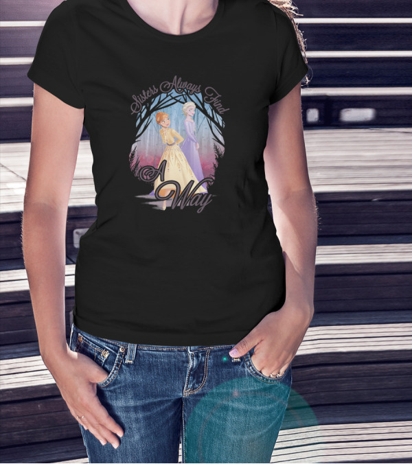 Disney Frozen 2 Sisters Always Find A Way Anna Elsa T-Shirt