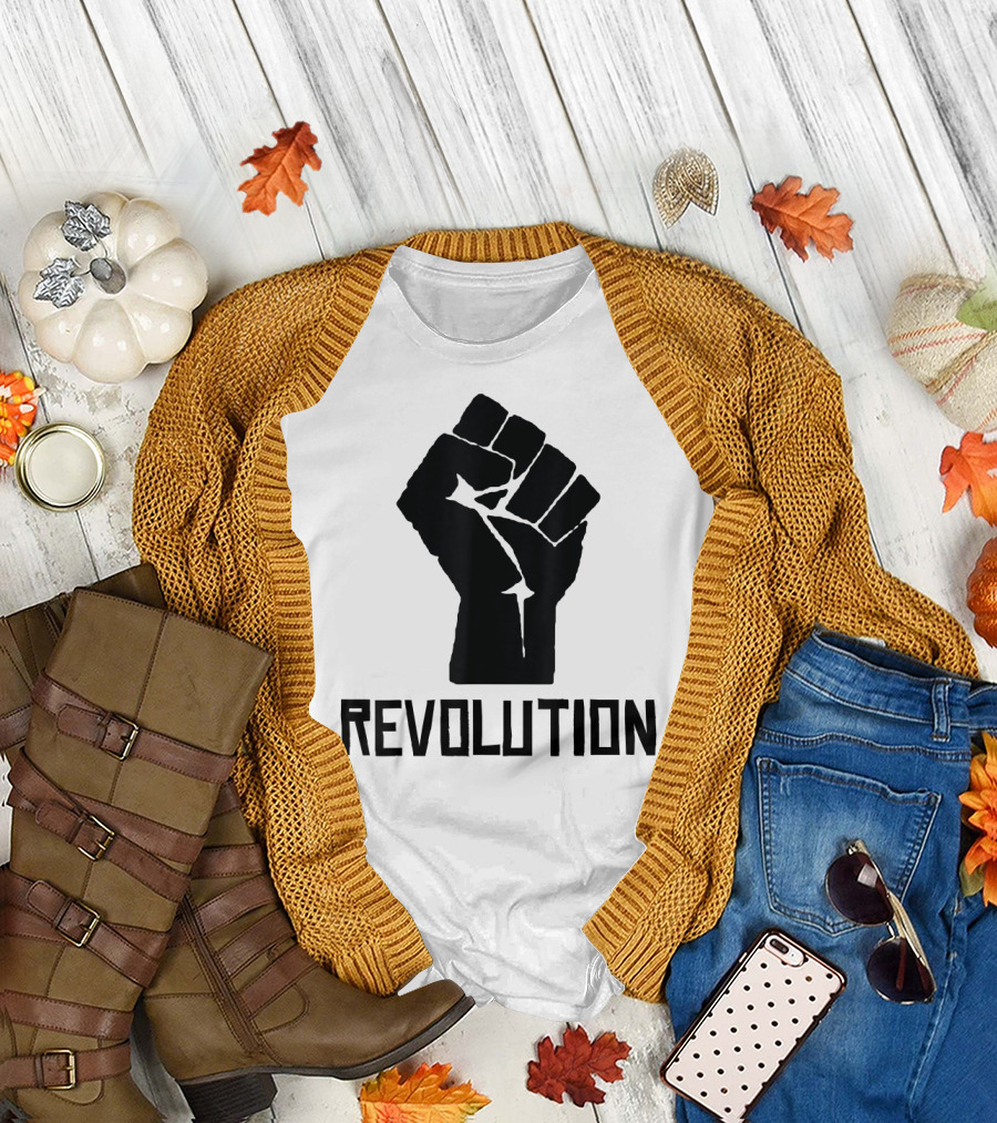 African Black Pride Political Revolution Fist T-Shirt