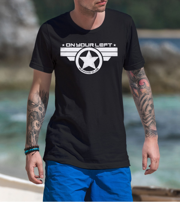 On Your Left Running Club Star Emblem T-Shirt