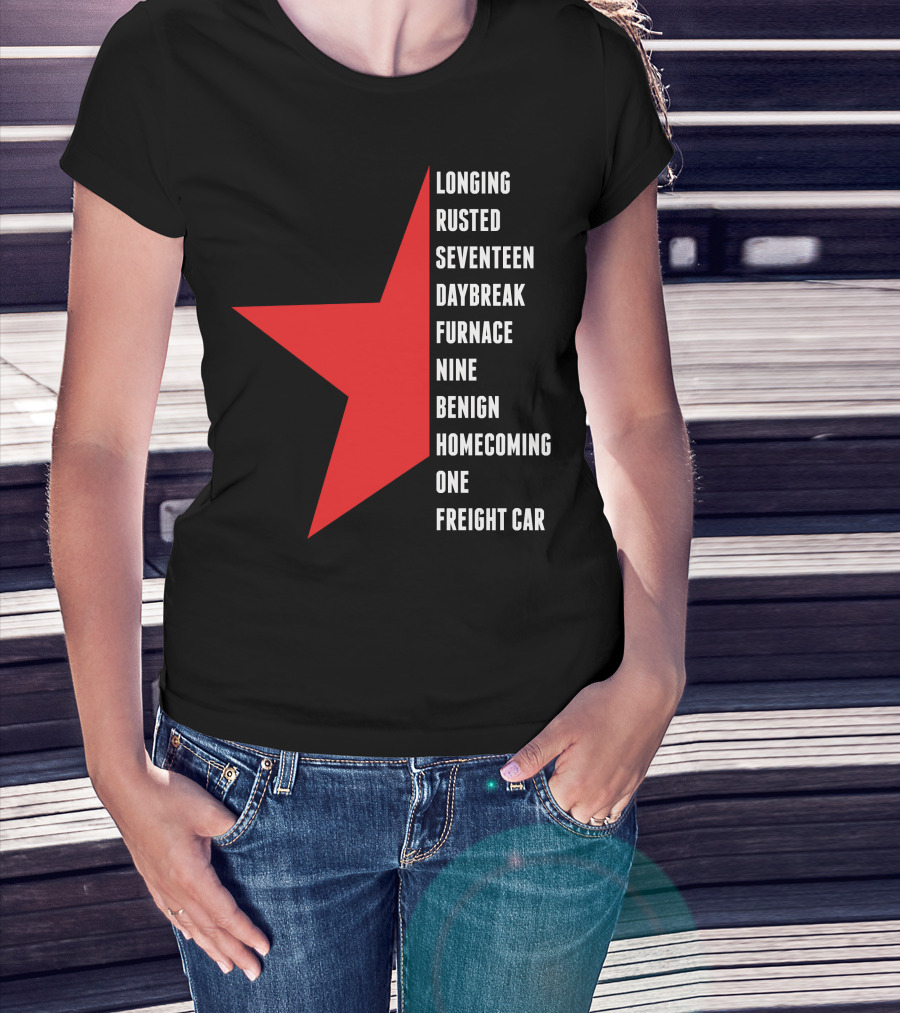 Winter Soldier Longing Rusted Seventeen Daybreak Furnace Nine Benign Homecoming One Freight Car T-Shirt