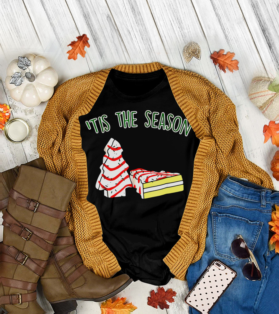 'Tis The Season Christmas Tree Snack Cake T-Shirt