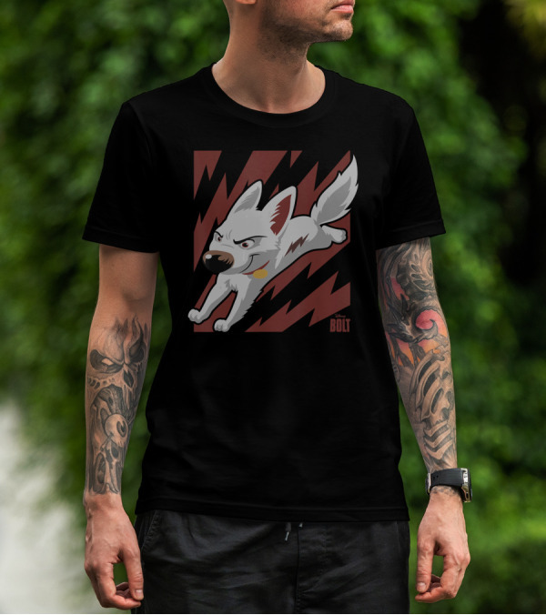 Disney Bolt The Super Dog Lightning Action Adventure T-Shirt