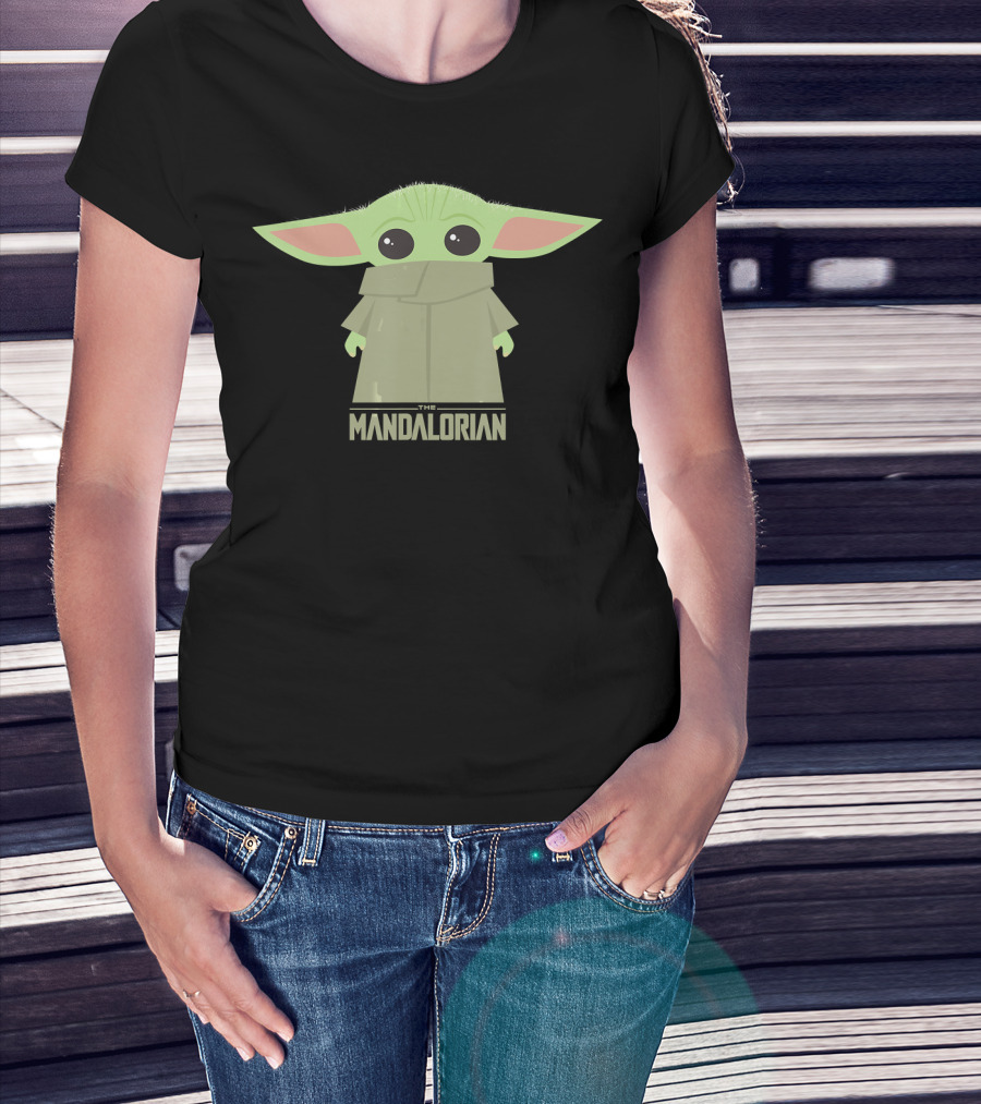 Star Wars The Mandalorian The Child Grogu Hidden Face Iconic Character T-Shirt