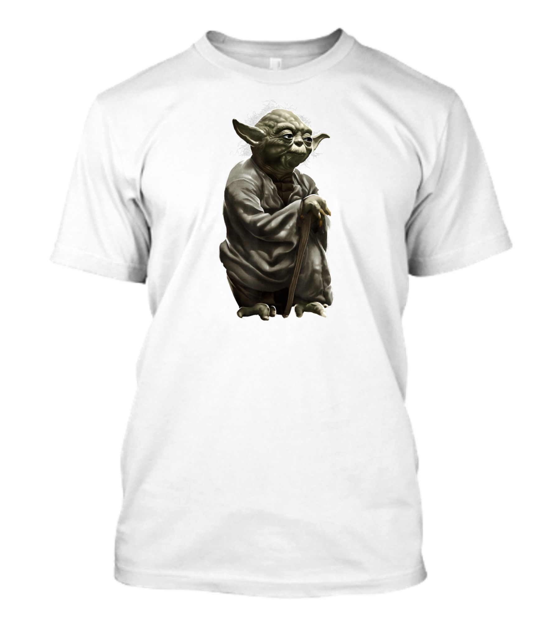 Star Wars Yoda Wise Jedi Master Crouching With Cane T-Shirt