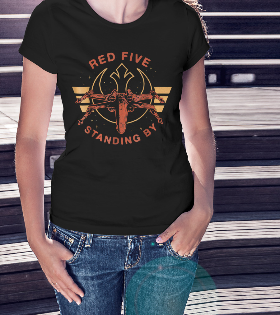 Red Five Standing By X Wing Star Wars Rebels T-Shirt