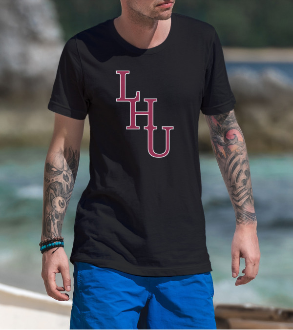 NCAA Lock Haven University LHU Bold Maroon Letters T-Shirt