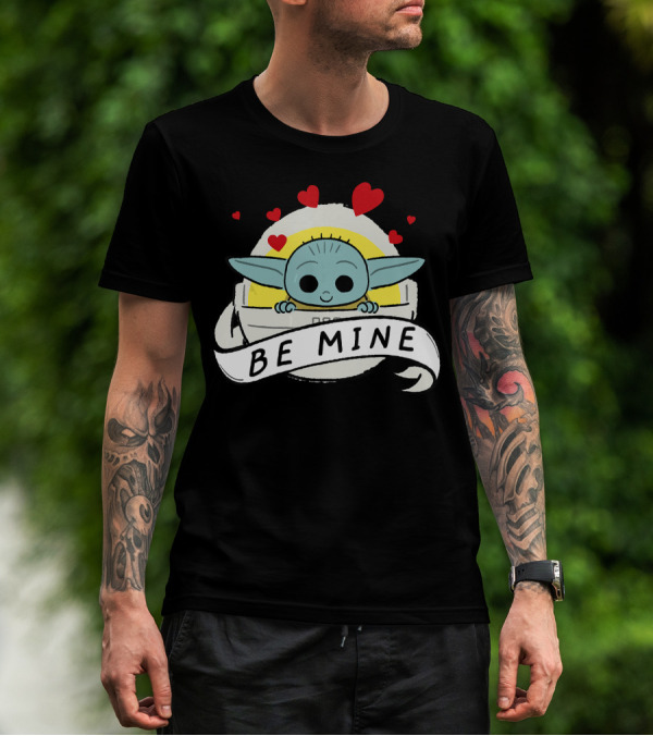 Star Wars The Mandalorian The Child Be Mine Hearts T-Shirt