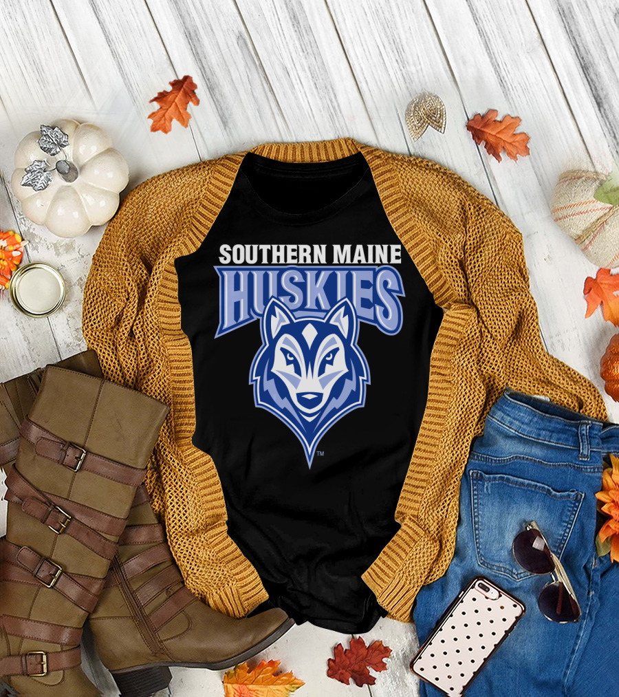 Southern Maine Huskies Logo NCAA University T-Shirt
