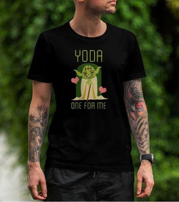 Yoda One For Me Valentine's Day Star Wars Hearts T-Shirt