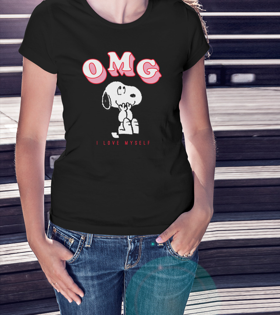 OMG Snoopy I Love Myself Peanuts Valentine T-Shirt