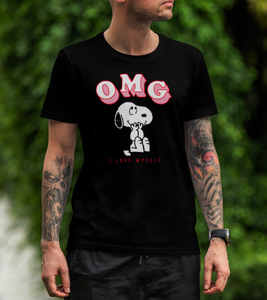 OMG Snoopy I Love Myself Peanuts Valentine T-Shirt