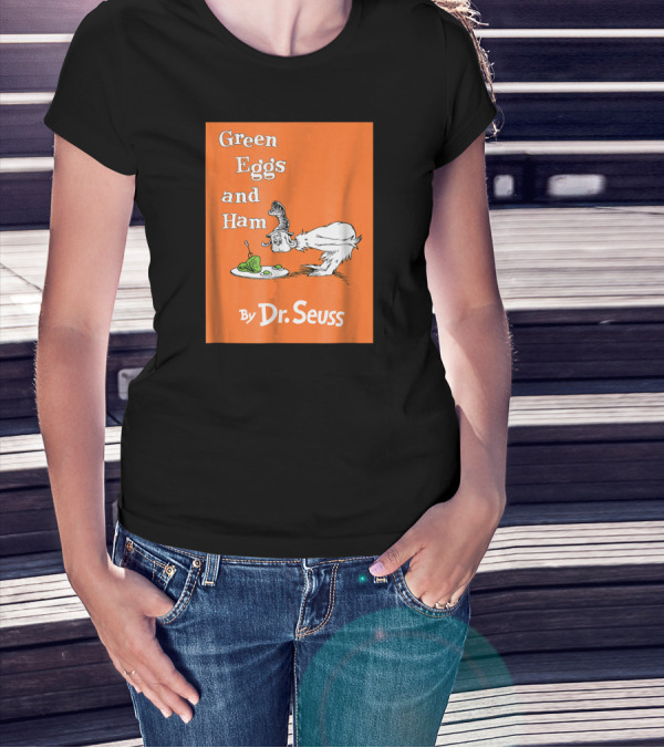 Dr. Seuss Green Eggs And Ham By Dr. Seuss Book Cover T-Shirt