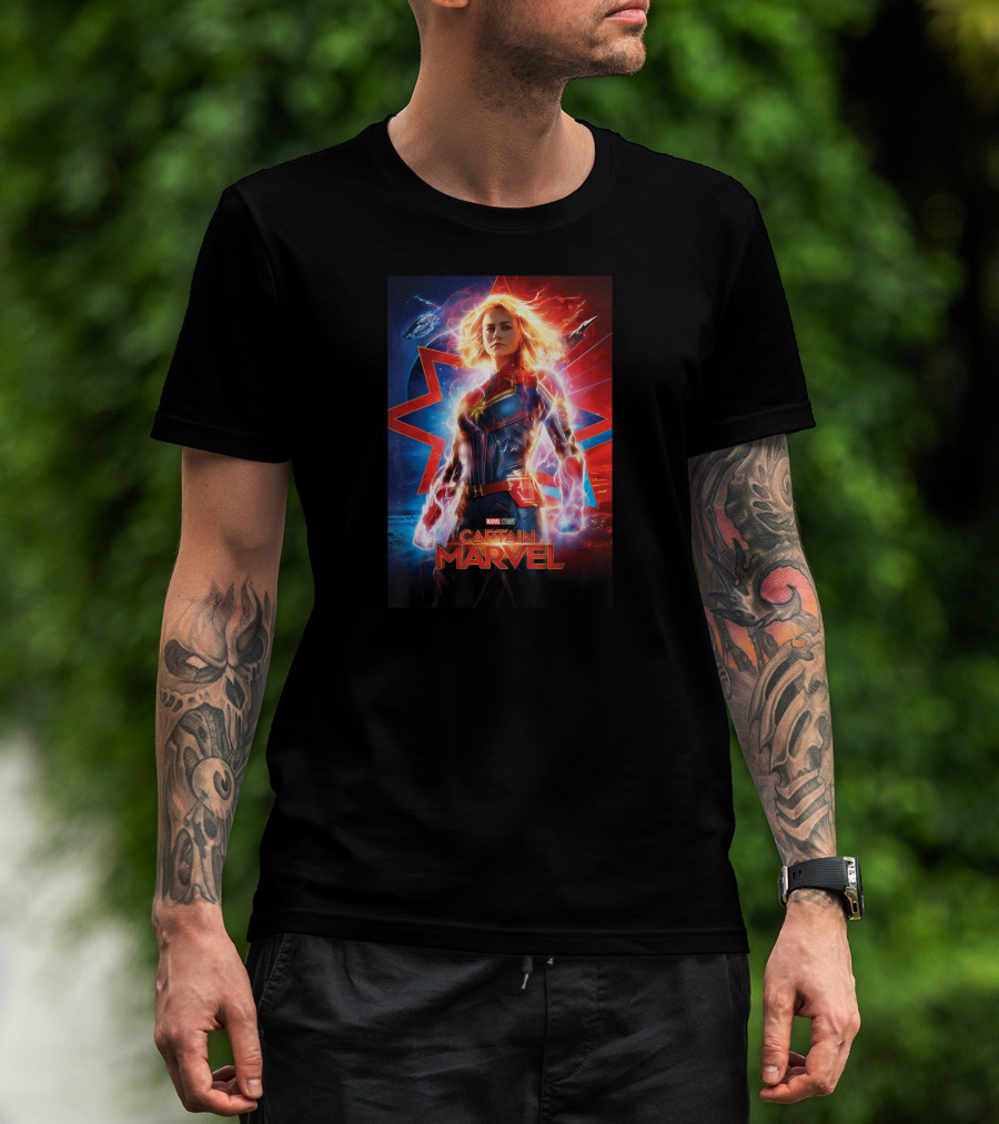 Captain Marvel Marvel Studios Suited Up Heroic Stance T-Shirt