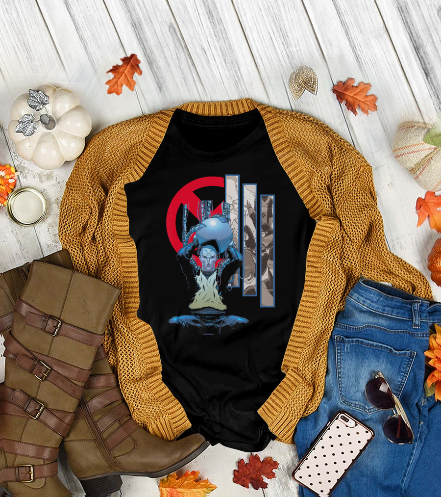 Marvel X Men Professor X Charles Xavier Iconic Cerebro X-Men T-Shirt