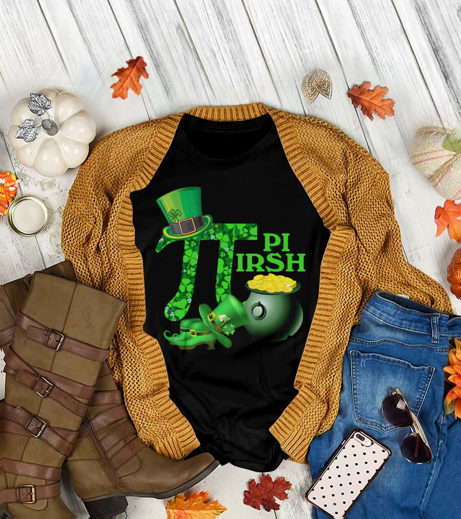 Shamrock Pi Irish Math Teacher St Patrick's Day T-Shirt