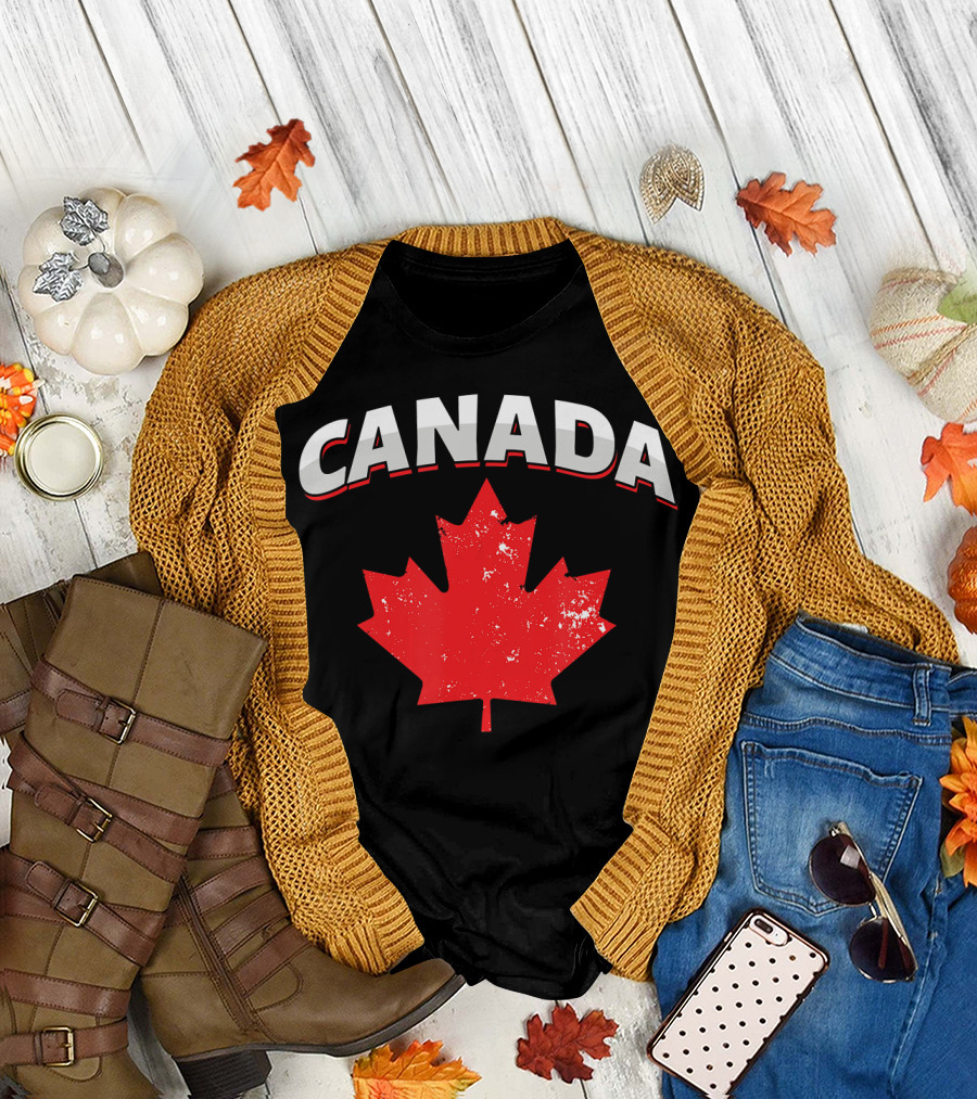 Canadian Maple Leaf Canada Patriotic Toronto Vancouver T-Shirt