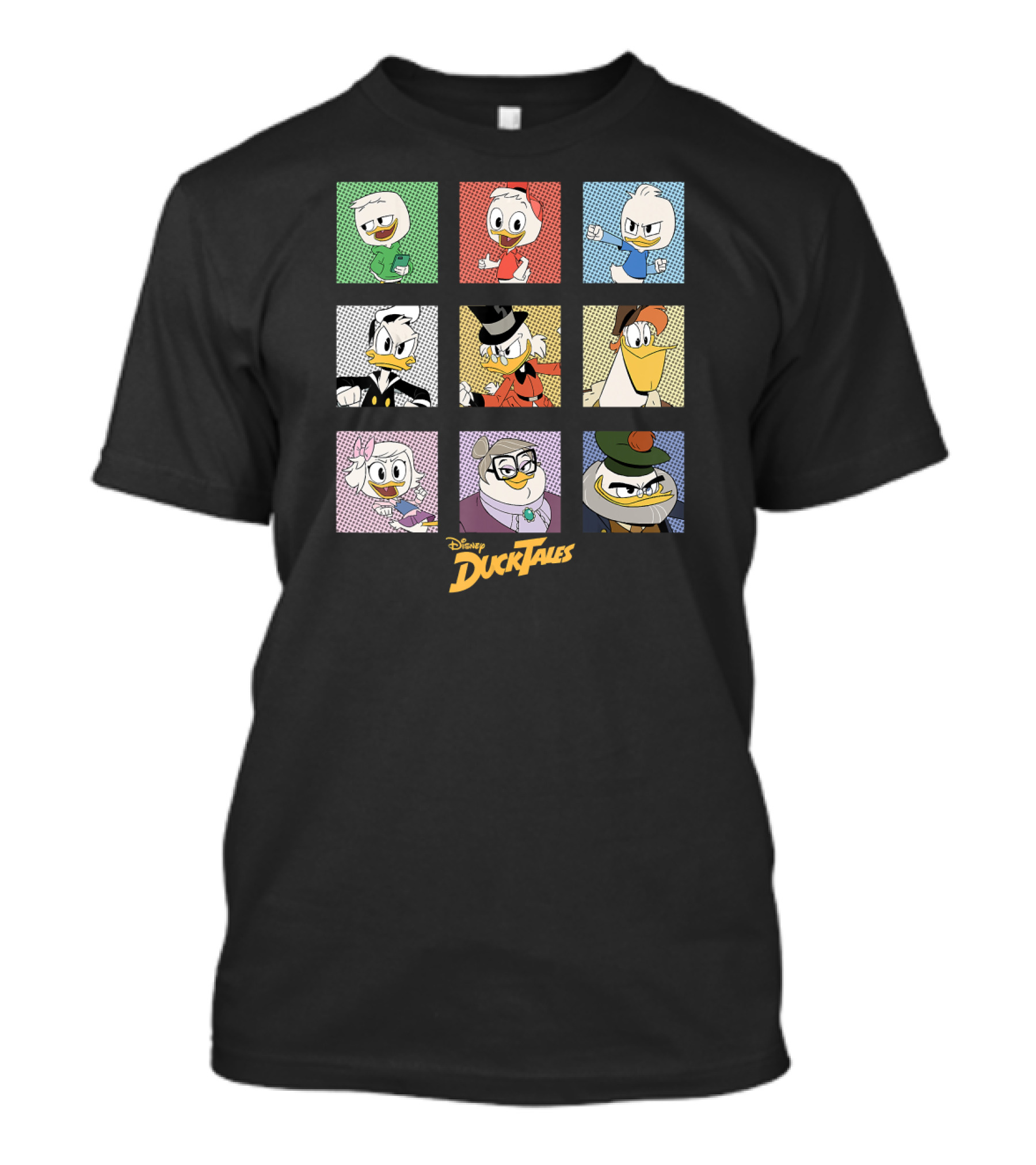 Disney DuckTales Nine Character Box Up Group Shot T-Shirt