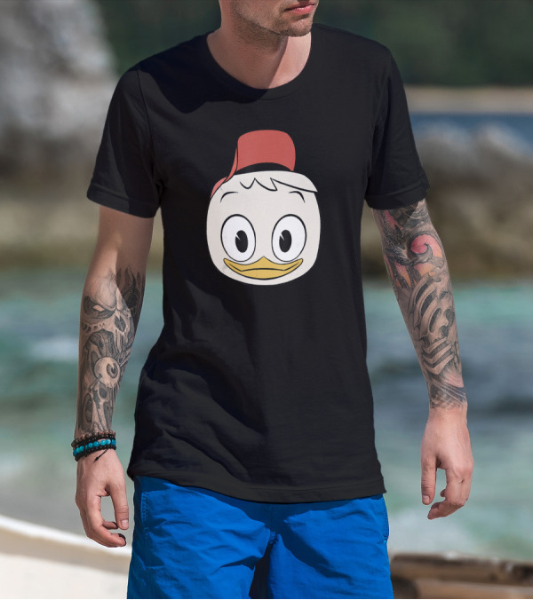 Disney DuckTales Huey Big Face Iconic Red Hat T-Shirt