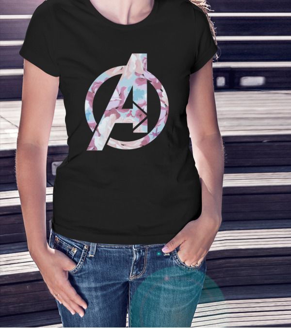 Marvel Avengers Floral Super Hero T-Shirt