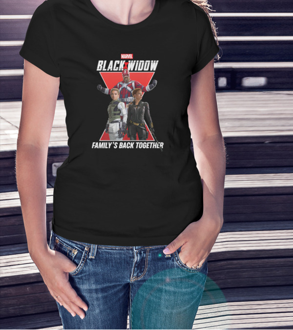 Marvel Black Widow Family's Back Together Group Shot T-Shirt
