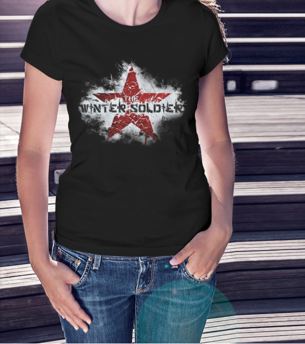 Marvel Captain America The Winter Soldier Red Star Emblem T-Shirt