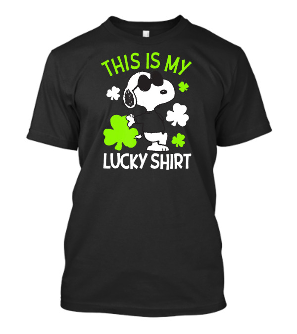 Snoopy Peanuts St Pattys Day This Is My Lucky T-Shirt
