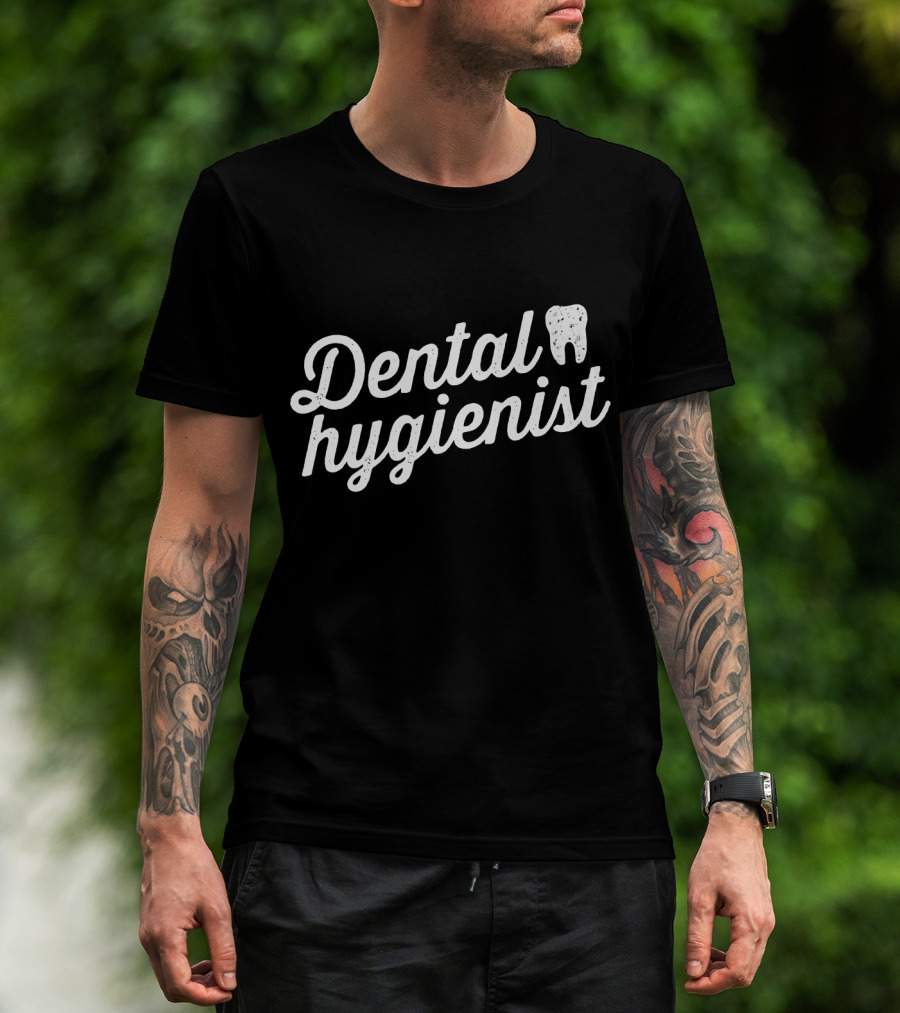 Dental Hygienist RDH Distressed Tooth Graphic Graduation T-Shirt