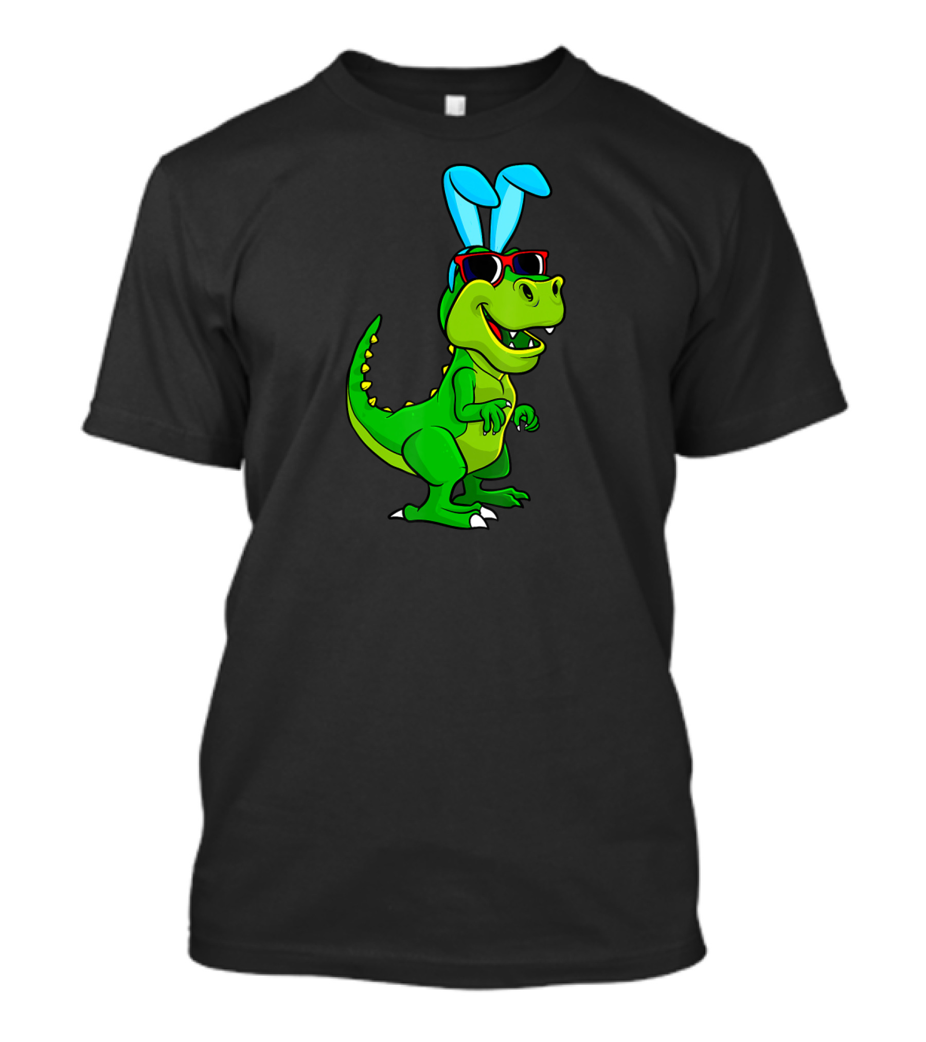 T Rex With Easter Bunny Ears And Sunglasses Dinosaur Lover T-Shirt