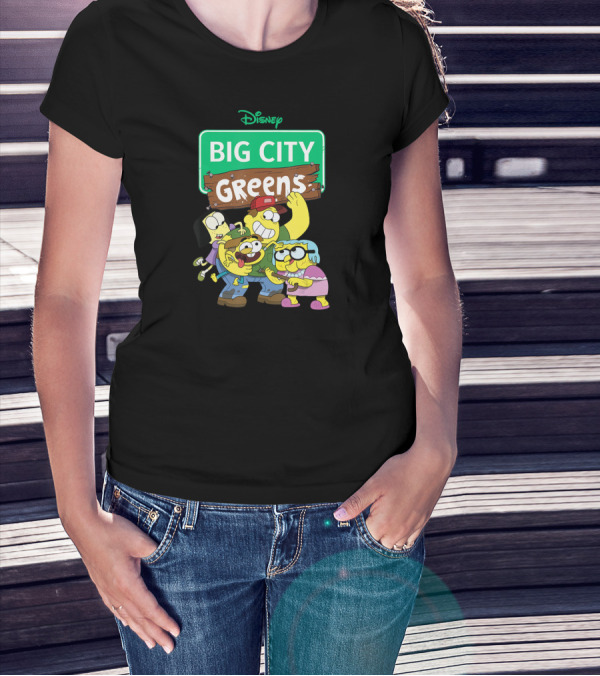 Disney Channel Big City Greens Characters Group Hug T-Shirt