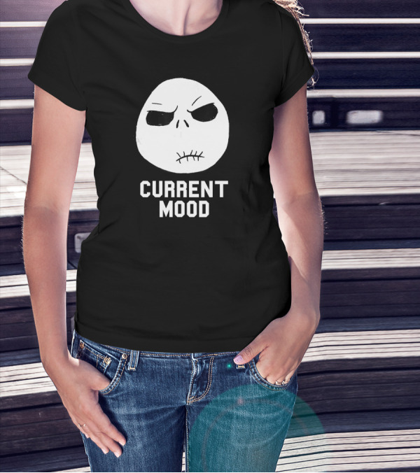 Disney The Nightmare Before Christmas Current Mood Jack Skellington Face T-Shirt