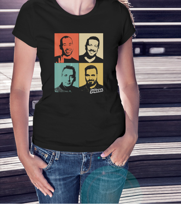 Impractical Jokers Colorful Pop Art Style Portraits T-Shirt