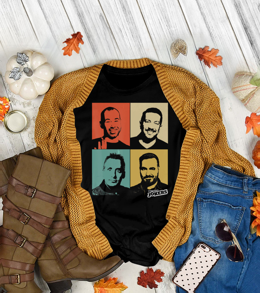 Impractical Jokers Colorful Pop Art Style Portraits T-Shirt