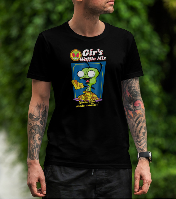 Gir's Waffle Mix Guess Who Made Waffles Invader Zim T-Shirt
