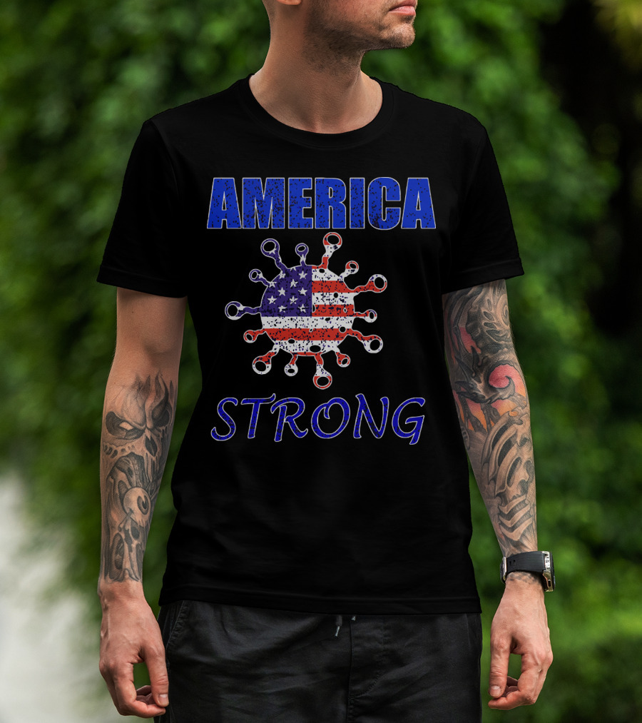 AMERICA STRONG Virus Flag Resilience T-Shirt